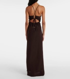 Heidi Klein Coco Palm silk maxi dress
