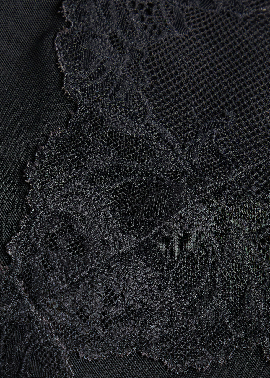Wacoal Vivid Attraction Tulle Bodysuit Black