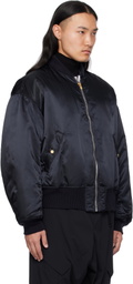 FUMITO GANRYU Navy 2Way MA-1 Bomber Jacket