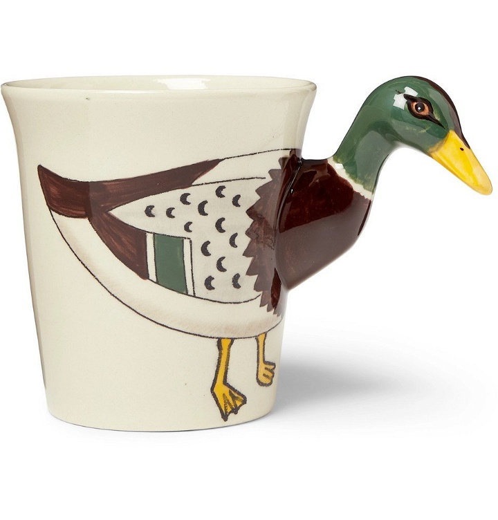 Photo: Human Made - Printed Ceramic Duck Mug - Cream
