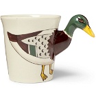 Human Made - Printed Ceramic Duck Mug - Cream
