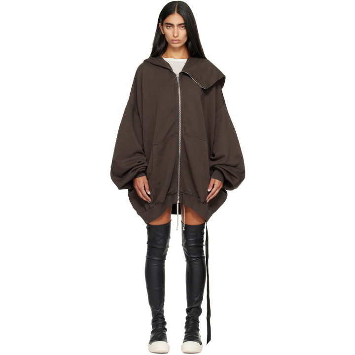 Photo: Rick Owens DRKSHDW Gray Tower Mountain Hun Hoodie