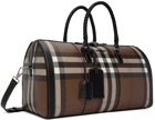 Burberry Brown Check Holdall Duffle Bag