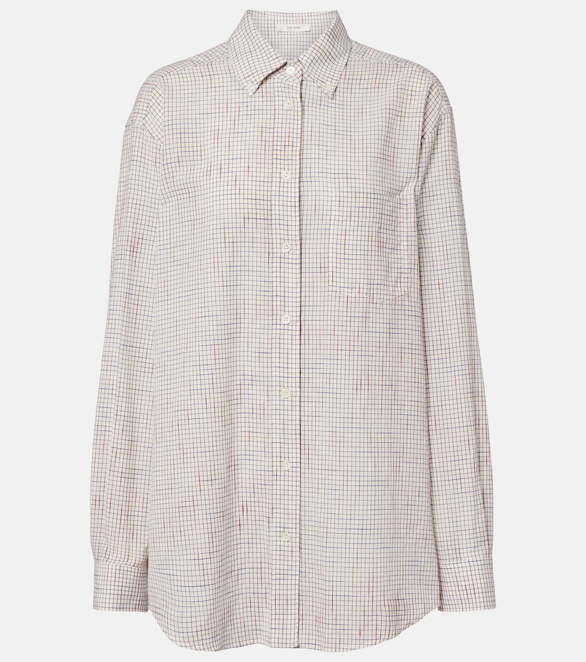 The Row Dalan checked cotton shirt