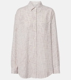 The Row Dalan checked cotton shirt