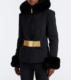 Goldbergh Giselle belted hooded technical ski jacket