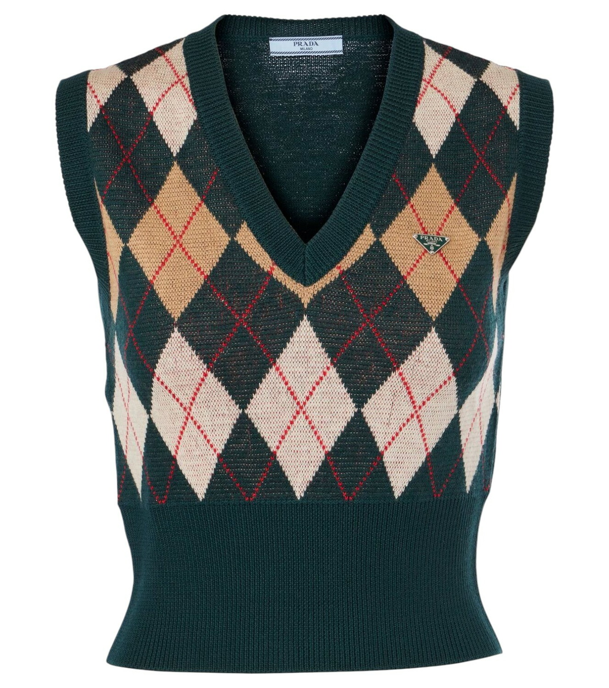 Prada Black Logo Tag Down Vest Prada