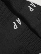 MAAP - Emblem Striped Meryl Skinlife Stretch-Knit Cycling Socks - Black