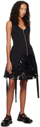 Simone Rocha Black Ruffled Miniskirt