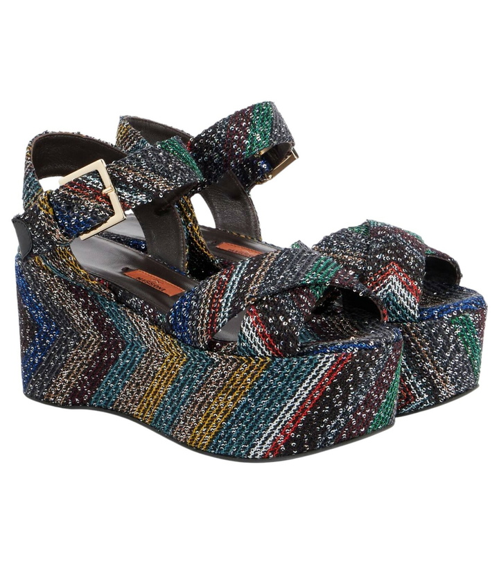 Photo: Missoni Julia Caperdoni sequined platform sandals