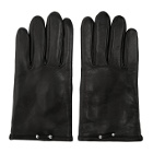 Neil Barrett Black Leather Pierced Gloves