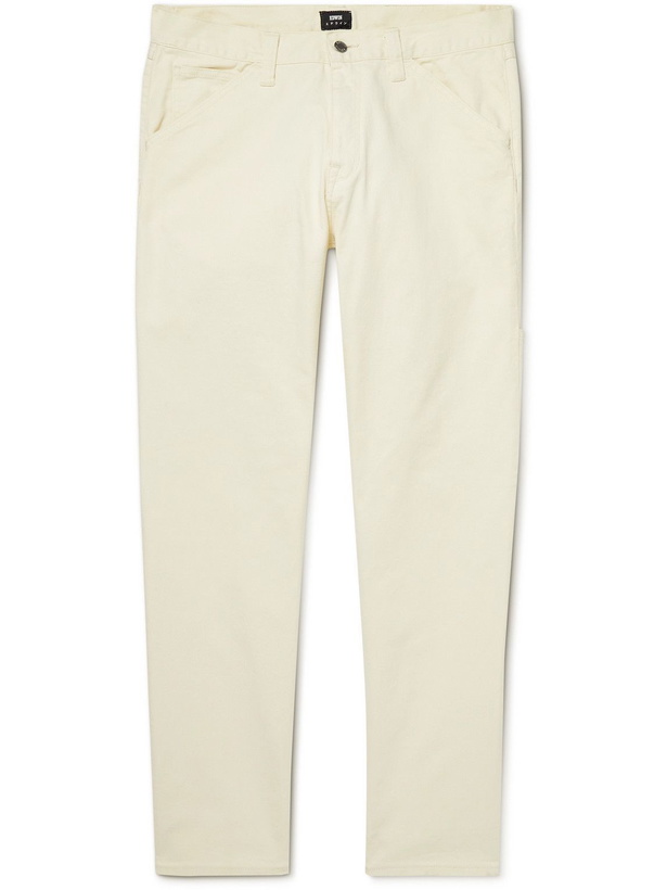 Photo: EDWIN - Carpenter Straight-Leg Cotton-Blend Twill Trousers - Neutrals