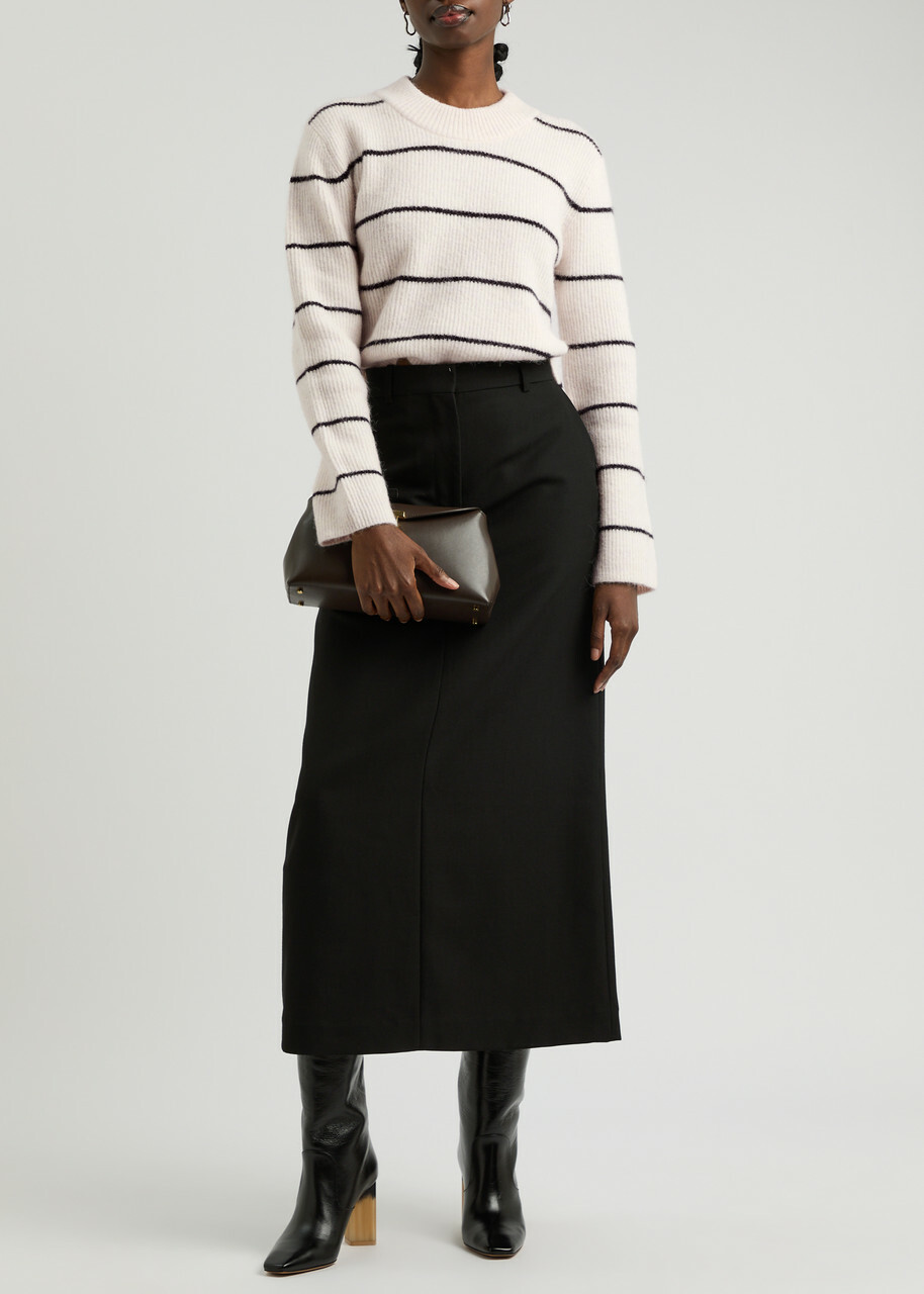 Day Birger ET Mikkelsen Gaby Striped Brushed-knit Jumper Off White