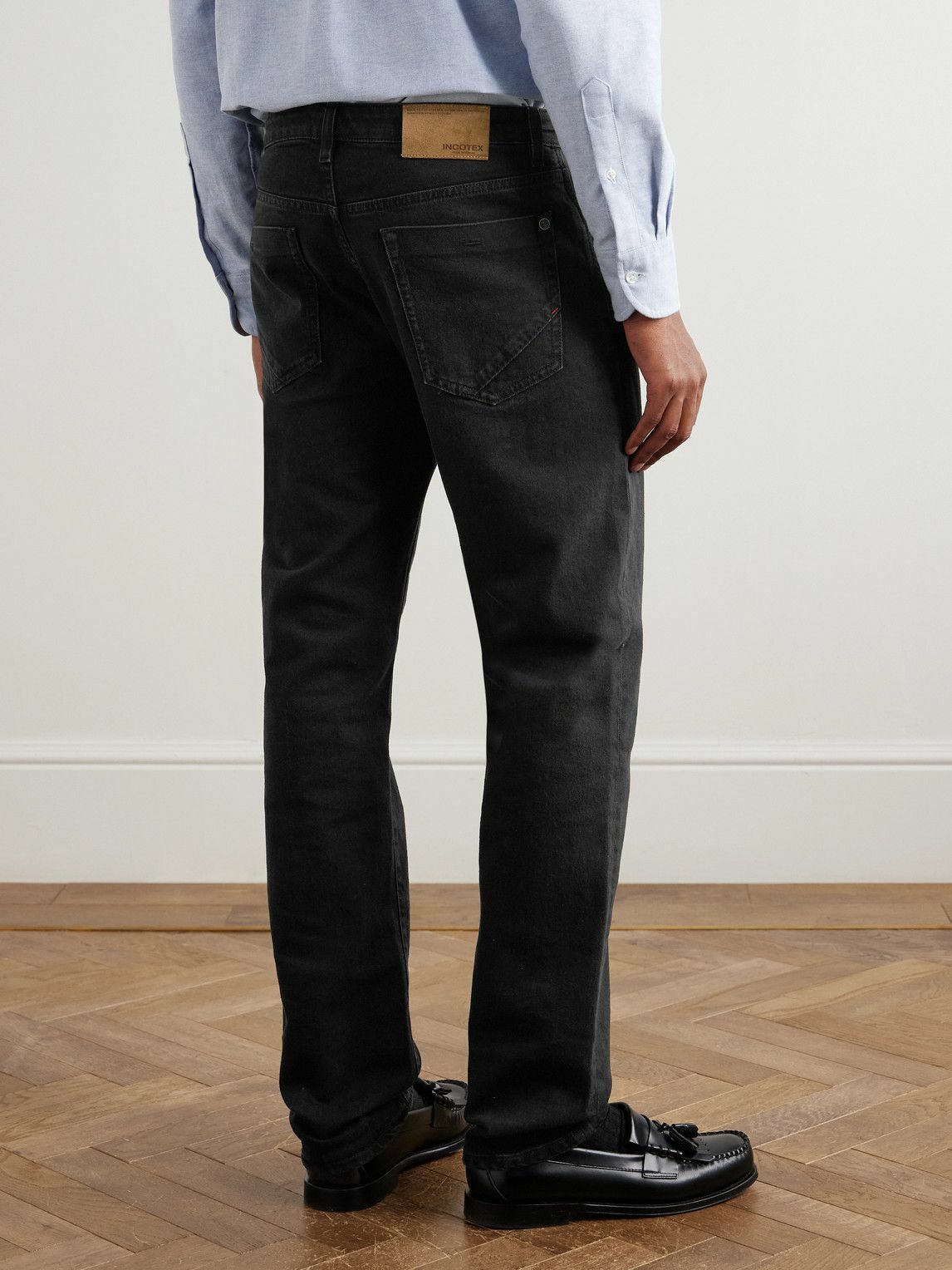 Incotex - Straight-Leg Jeans - Black