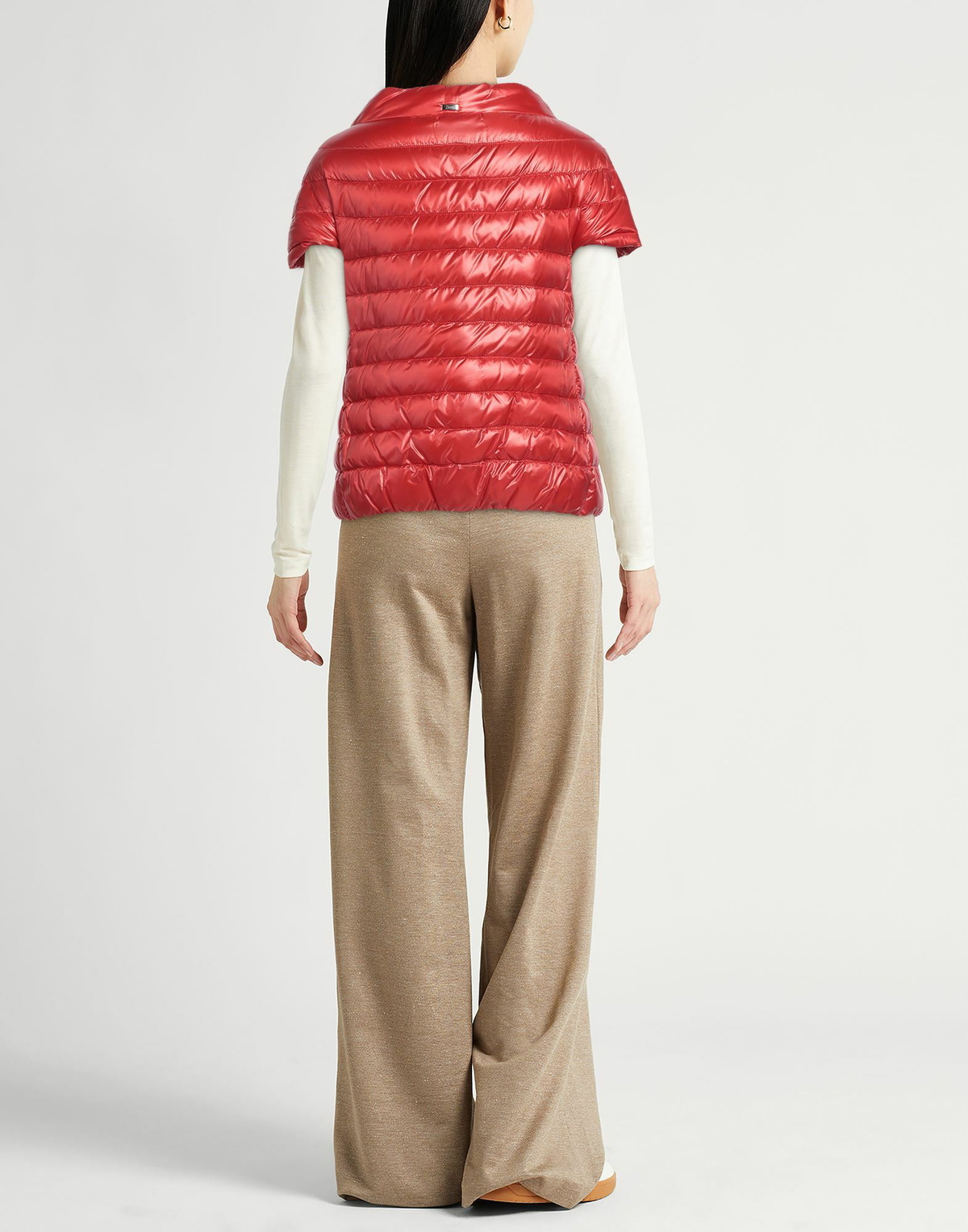 Herno Womens Puffer in Tomato red