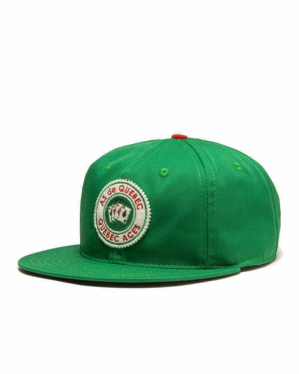 Photo: Ebbets Field Flannels Quebec Aces Vintage Ballcap Green - Mens - Caps