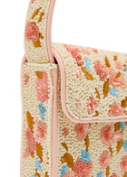 Staud Tommy Floral Beaded Shoulder bag - Pink - One Size