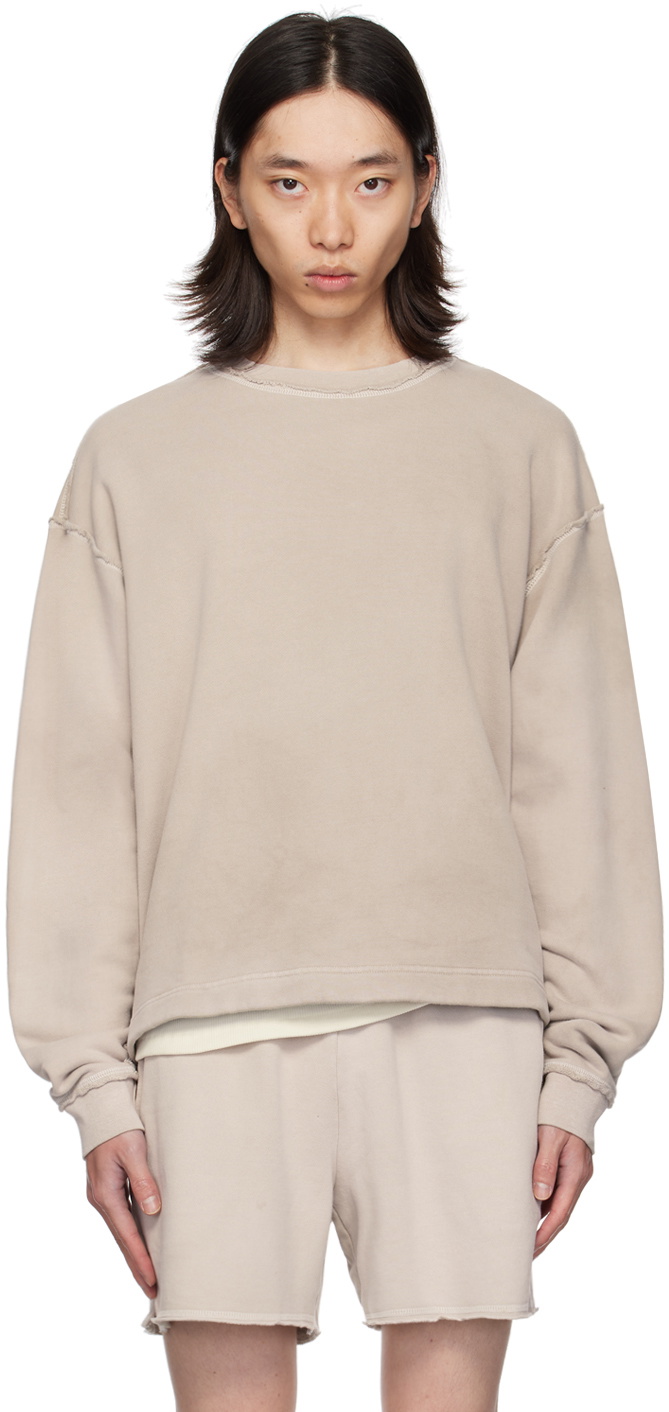John Elliott Taupe Skeptic Sweatshirt