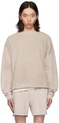 John Elliott Taupe Skeptic Sweatshirt