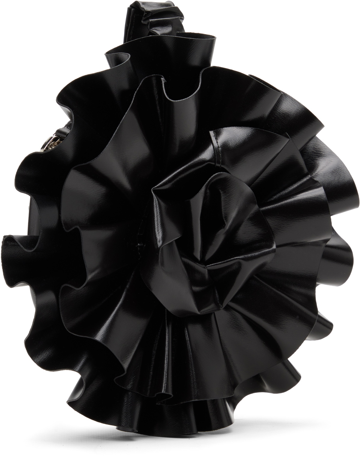 VAQUERA Black Corsage Clutch