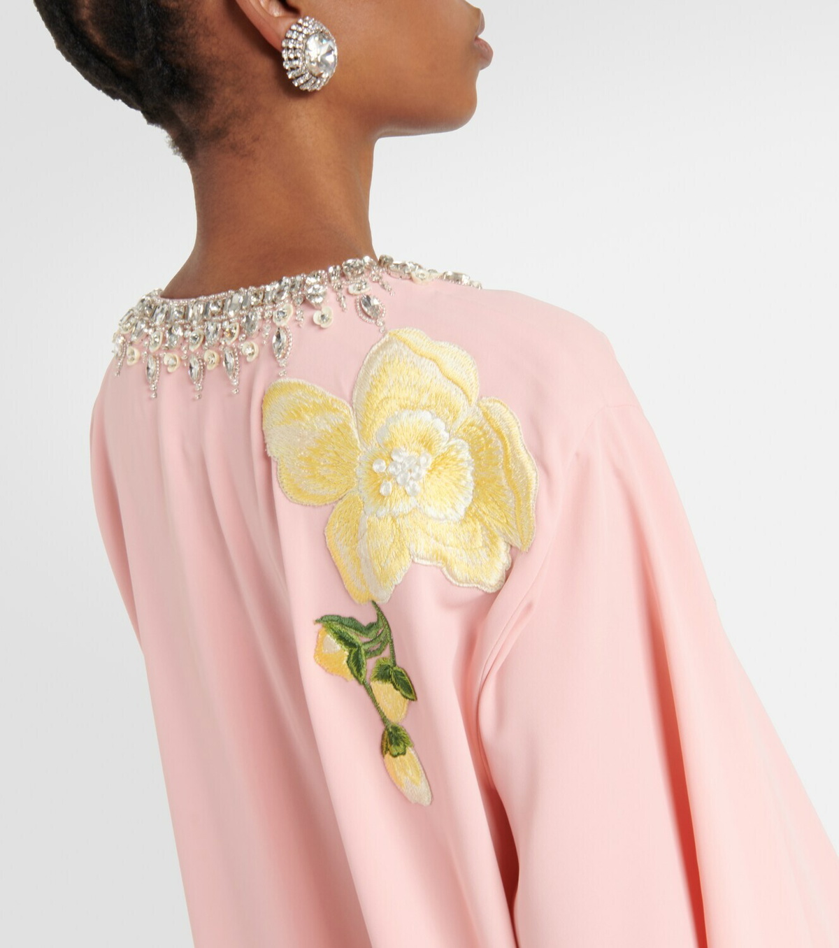 Carolina Herrera Floral embellished crpe gown Carolina Herrera