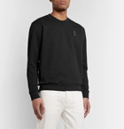 McQ Alexander McQueen - Logo-Embroidered Loopback Cotton-Jersey Sweatshirt - Black