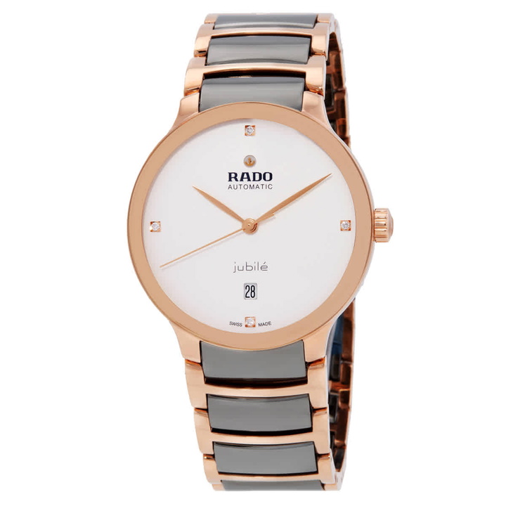 Photo: Rado Centrix Automatic Diamond White Dial Unisex Watch R30017722