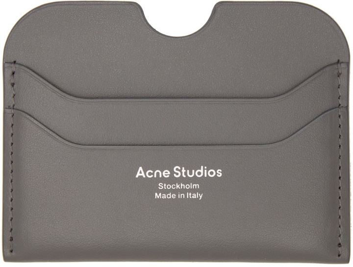 Photo: Acne Studios Gray Leather Card Holder