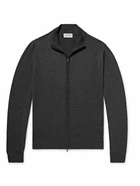 John Smedley - Claygate Merino Wool Zip-Up Cardigan - Gray