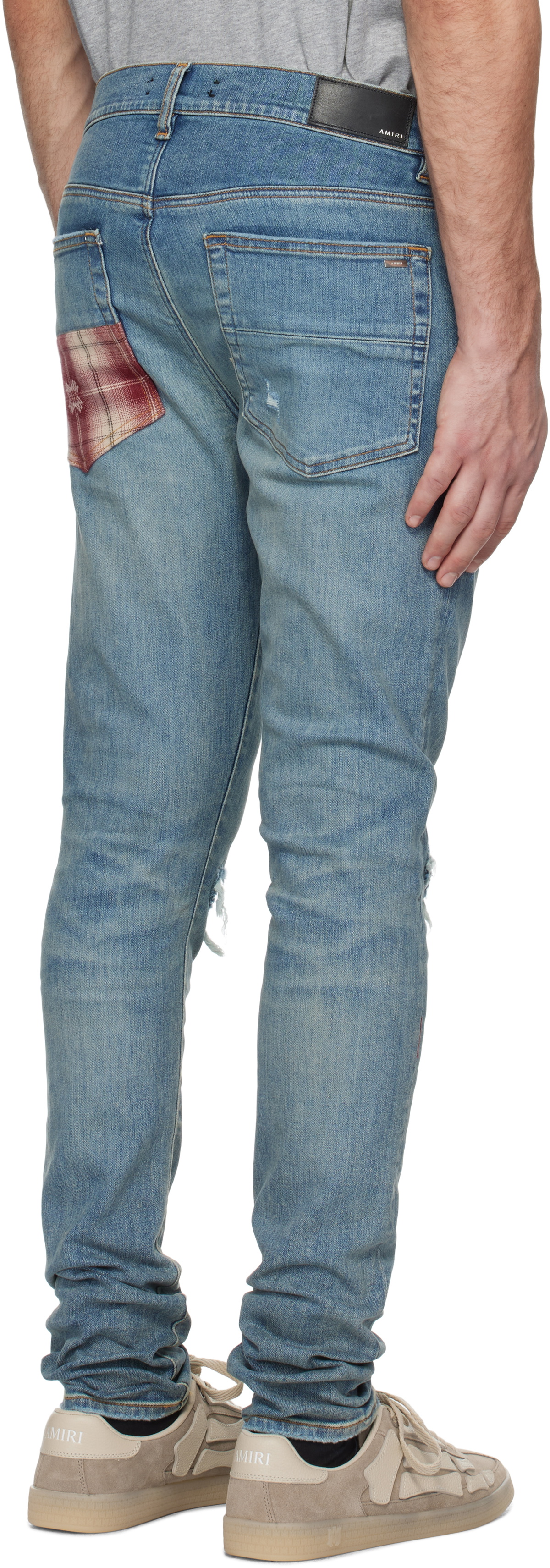 AMIRI Blue MA Quad Plaid MX1 Jeans Amiri