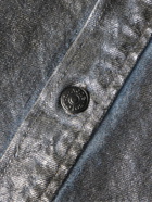 Acne Studios - Santo Lunar Coated-Denim Shirt - Gray