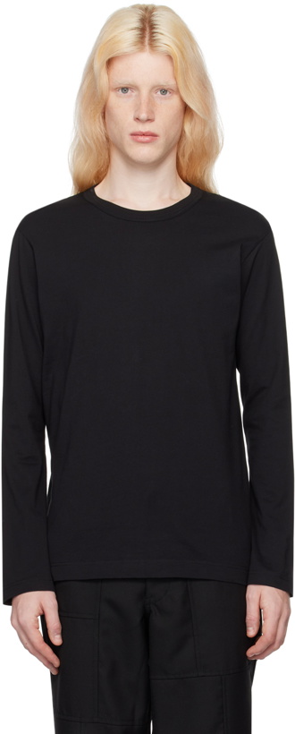 Photo: Comme des Garçons Shirt Black Crewneck Long Sleeve T-Shirt