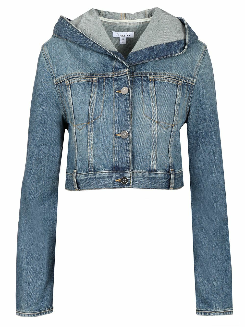 Alaïa Cropped denim jacket ALAÏA