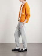 Cherry Los Angeles - Western Athletic Embroidered Cotton-Blend Jersey Sweatpants - Gray