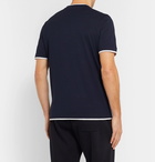 Brunello Cucinelli - Slim-Fit Layered Cotton-Jersey T-Shirt - Navy