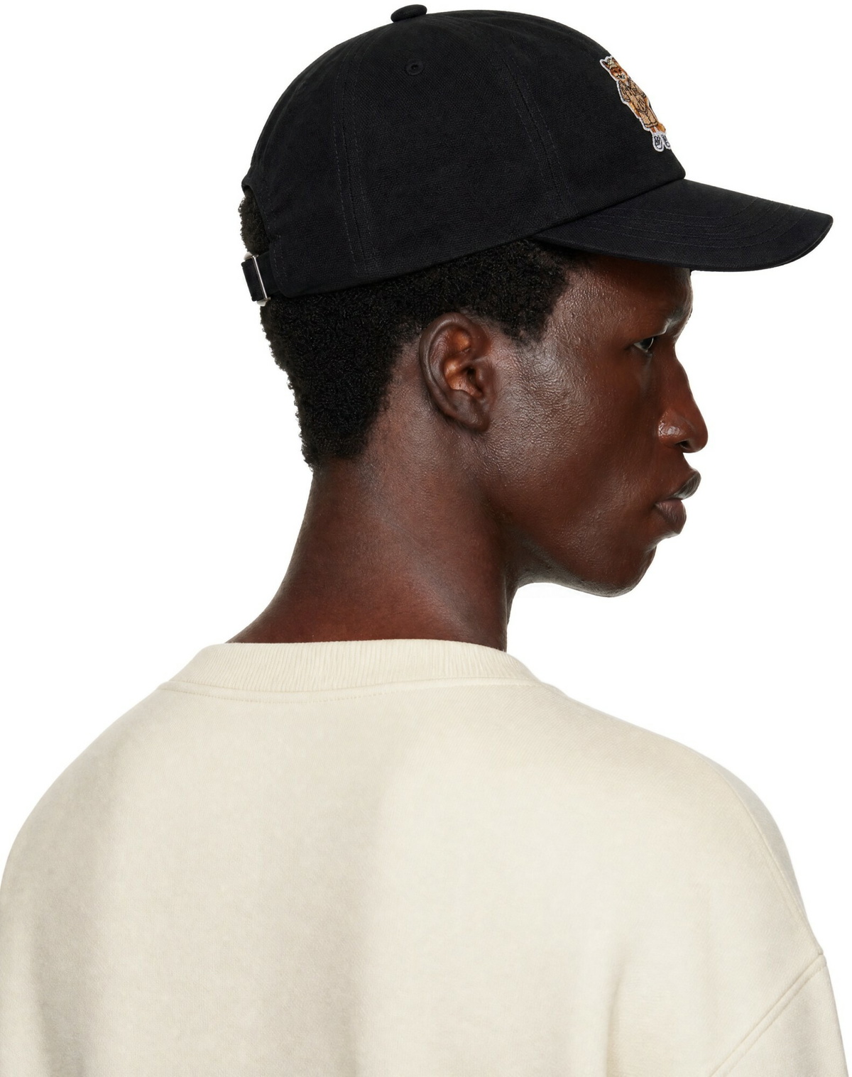 Maison Kitsuné Black Dressed Fox Cap