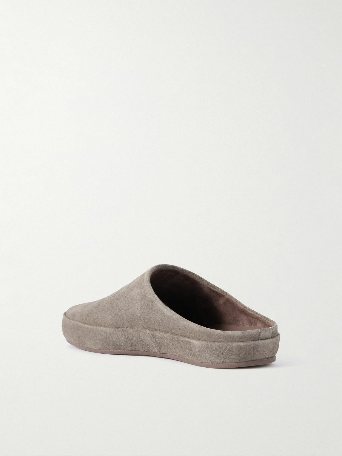 Loro Piana - Tomori Suede Mules - Gray