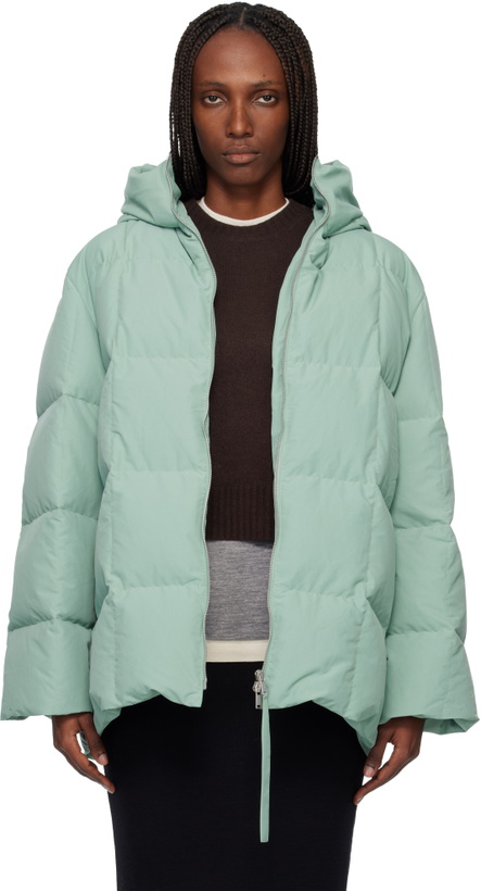 Photo: Jil Sander Green Quilted Down Jacket