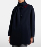 'S Max Mara Scarf-detail virgin wool coat