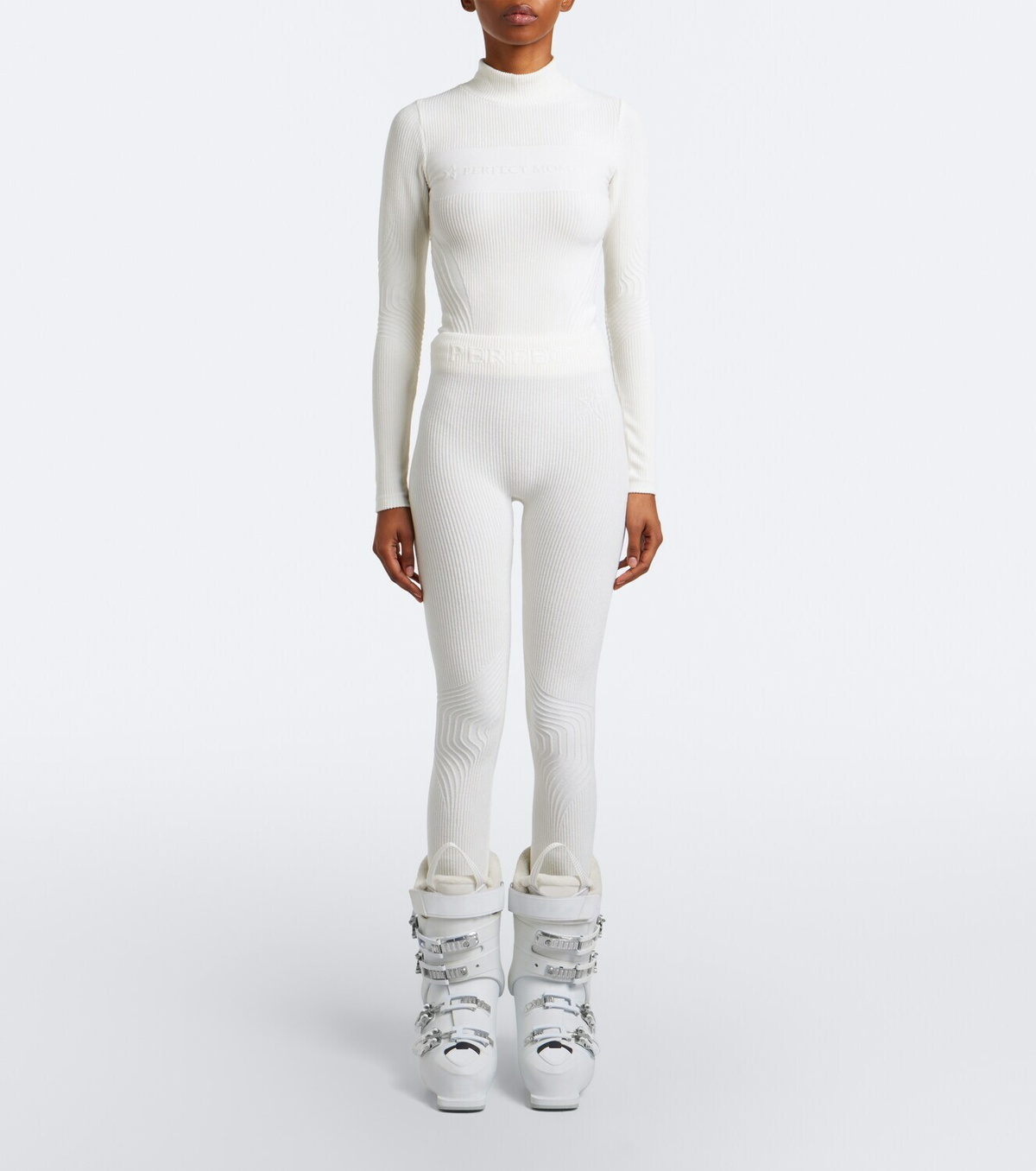 Perfect Moment Ribbed-knit ski leggings