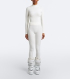 Perfect Moment Ribbed-knit ski leggings