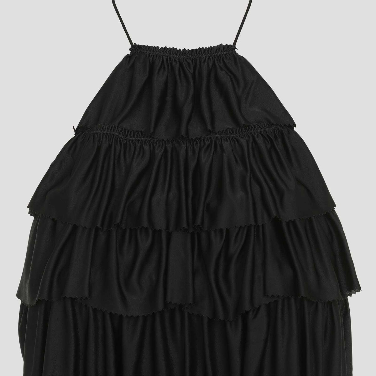 【TOM FORD】BLACK VISCOSE MINI DRESS Tom Ford Viscose Mini Dress TOM FORD