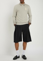 Ami Paris Logo-appliquéd Cotton Sweatshirt Grey