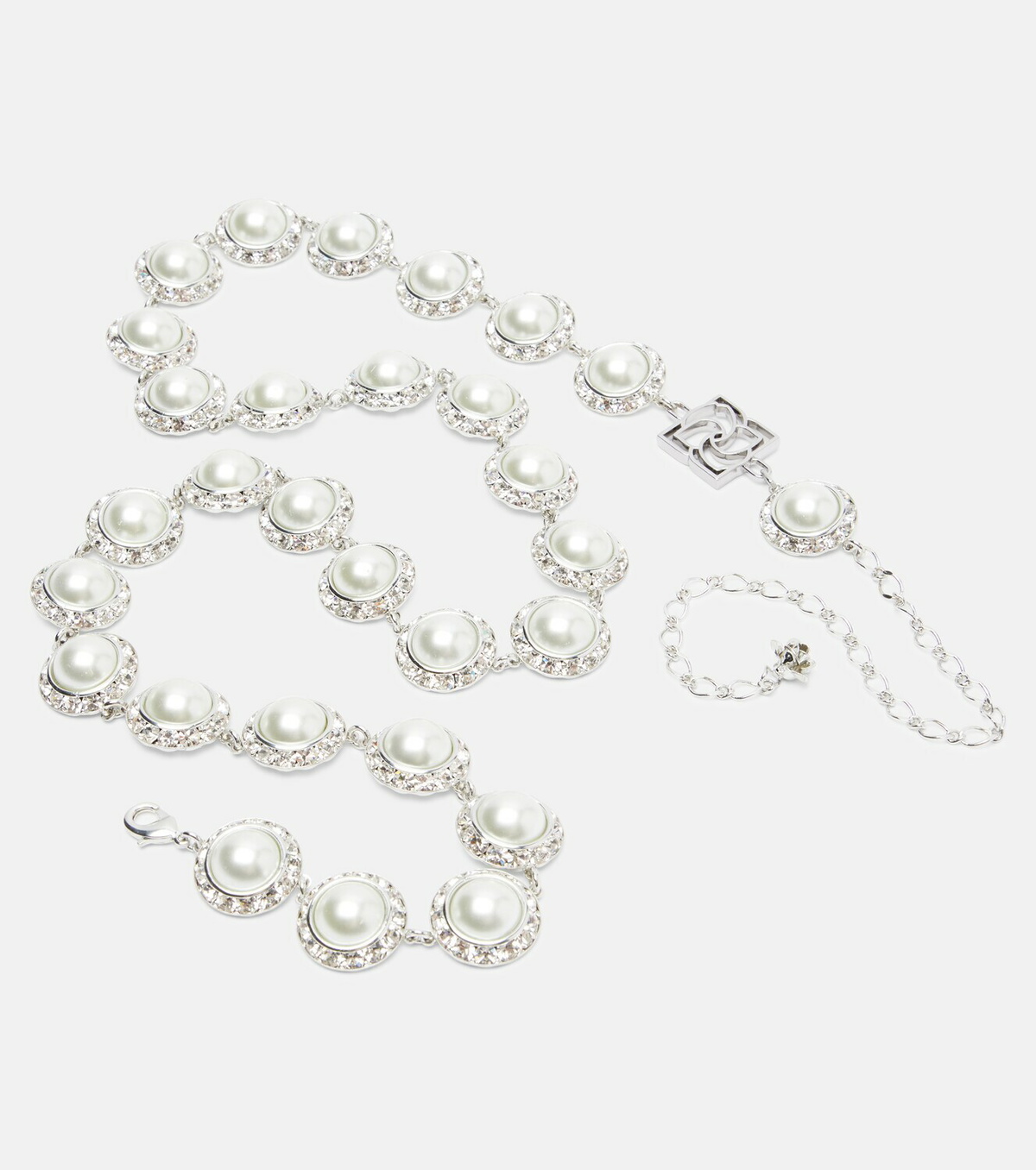 Magda Butrym Crystal-embellished faux pearl belt