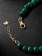 Mateo - Gold Malachite Beaded Bracelet