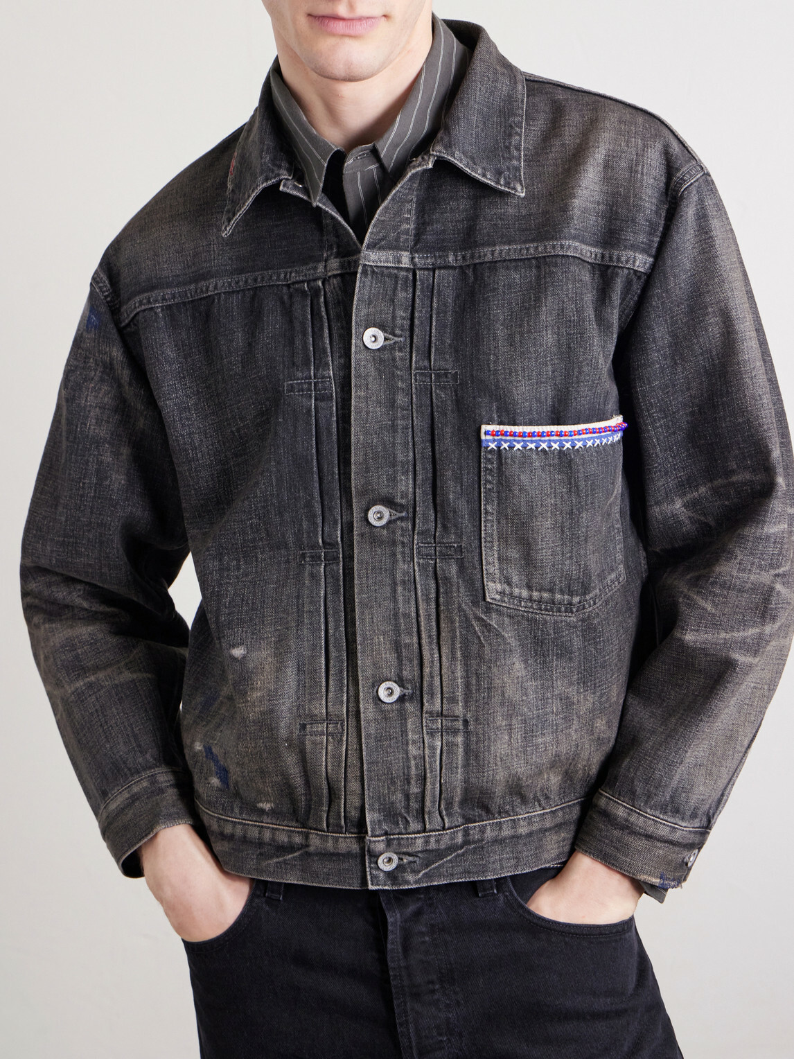 Neighborhood - Savage Type-1 Denim Jacket - Black Neighborhood
