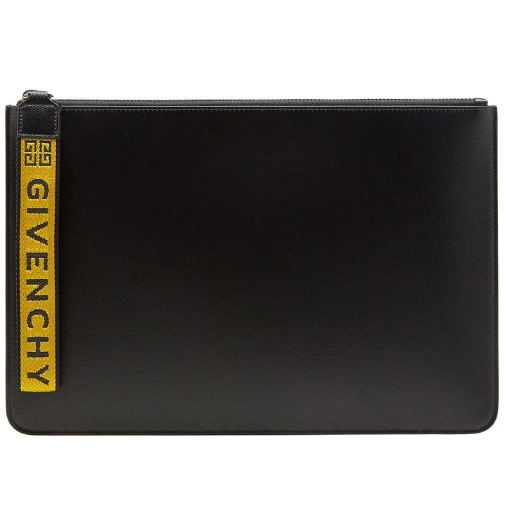 Photo: Givenchy Logo Taping Zip Pouch