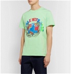 Stella McCartney - Slim-Fit Printed Organic Cotton-Jersey T-Shirt - Green