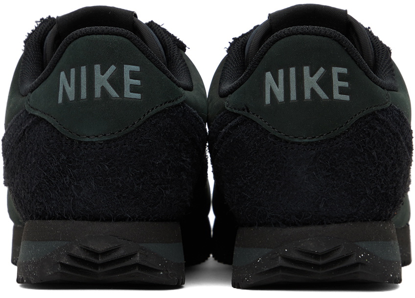 靴 NIKE CORTEZ PRM BLACK/BLACK-BLACK Nike Black Cortez PRM Sneakers Nike