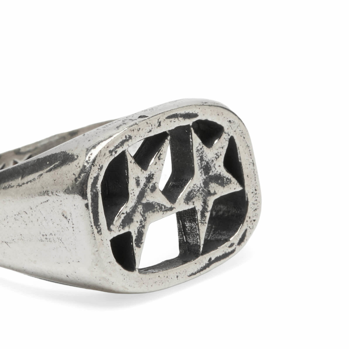 TwoJeys Men's Framed Ring in Sterling Silver